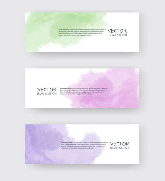 Vector banner forma colección aislada en blanco — Vector de stock