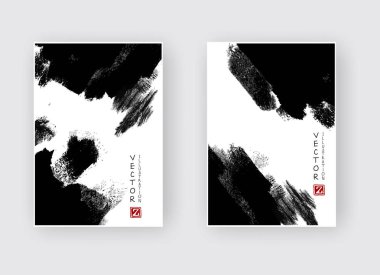 vektör siyah mürekkep fırça darbesi