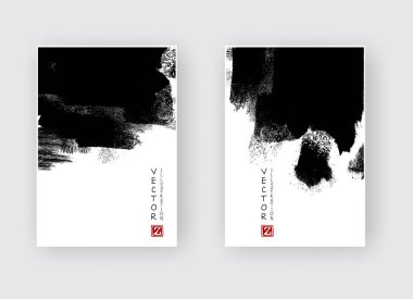 vektör siyah mürekkep fırça darbesi