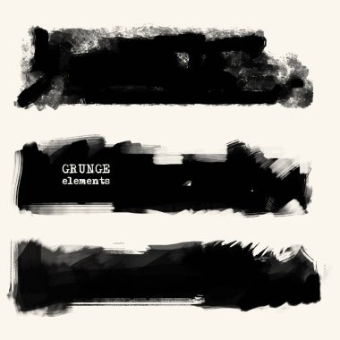 vektör grunge fırçalar