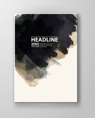 Vektör poster uyarıları sıçraması ve BLOB'ları