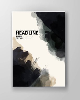 Vektör poster uyarıları sıçraması ve BLOB'ları