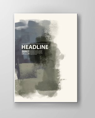 Boyalı grunge öğeleri gösteren resim.