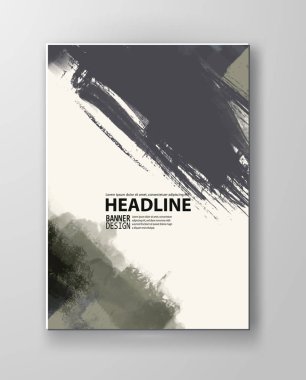 Boyalı grunge öğeleri gösteren resim.