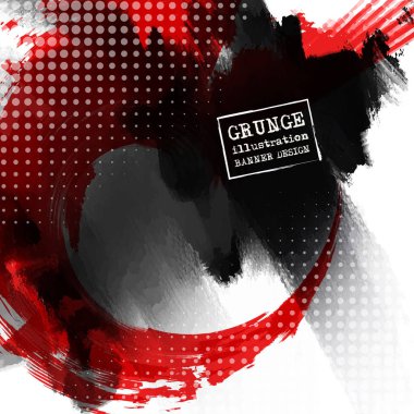 Kırmızı ve siyah arka plan ile mürekkep uyarıları