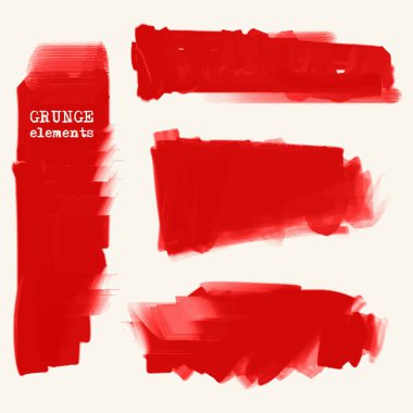 vektör grunge fırçalar