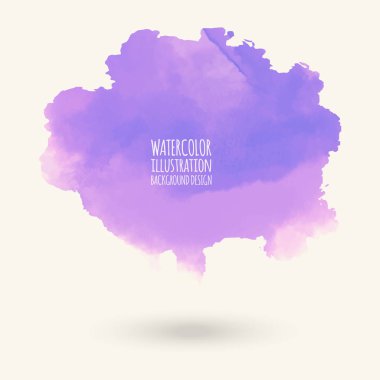 Beyaz arka plan üzerinde soyut suluboya blob.