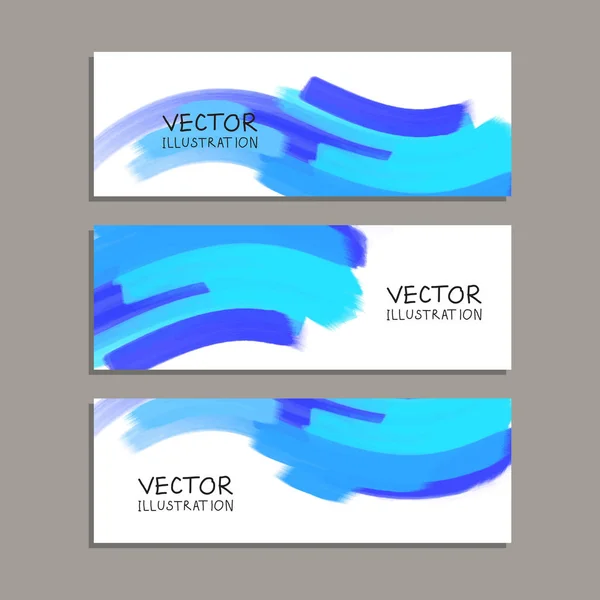 Vector banner forma colección aislada en blanco — Vector de stock