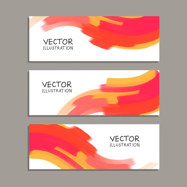 Vector banner forma colección aislada en blanco — Vector de stock