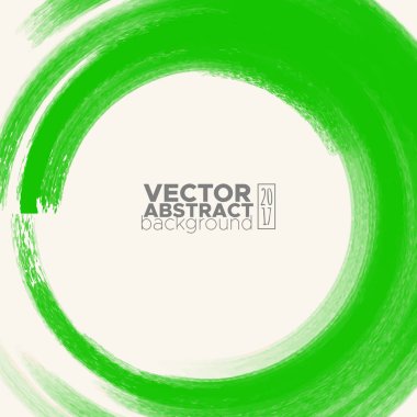 Fırça renk suluboya yuvarlak konturu pastel renk arka plan üzerinde. Grunge daire lekeleri vektör çizim