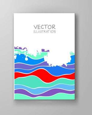 Soyut şeker renk tasarım şablonları ile beyaz grunge öğesi. Broşürler olağandışı renk şekil stili. Vintage tatlılar çerçeve ve arka planlar. Vektör çizim.