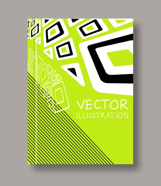 Geometrische Ethnische Abstrakte Farbe Flyer Broschüren Ungewöhnliche Farbformen Stil Design — Stockvektor