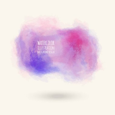 Vektör mor renk fırça darbeleri. Suluboya Grunge elemanları izole. Duman fırçalar tasarımınız için. Serbest el. Mürekkep sıçrama. Akrilik damgası. Vektör çizim