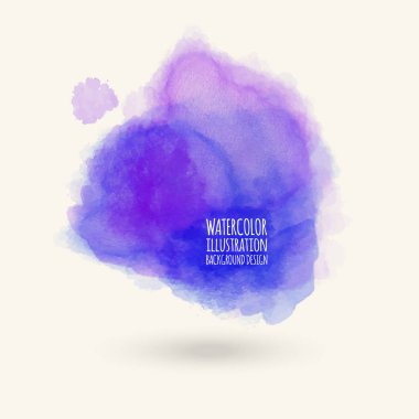 Vektör mavi fırça darbeleri. Suluboya Grunge elemanları izole. Duman fırçalar tasarımınız için. Serbest el. Mürekkep sıçrama. Akrilik damgası. Vektör çizim