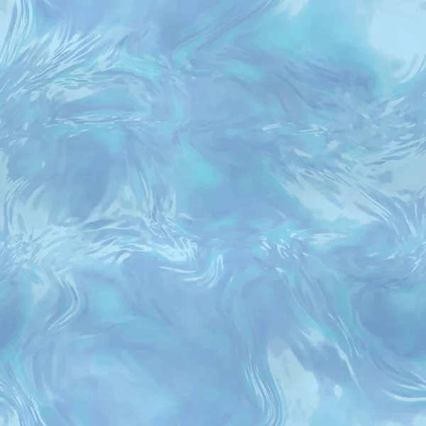 Векторная Бесшовная Иллюстрация Синего Фона Воды Карт Ручной Рисунок Фона — стоковый вектор