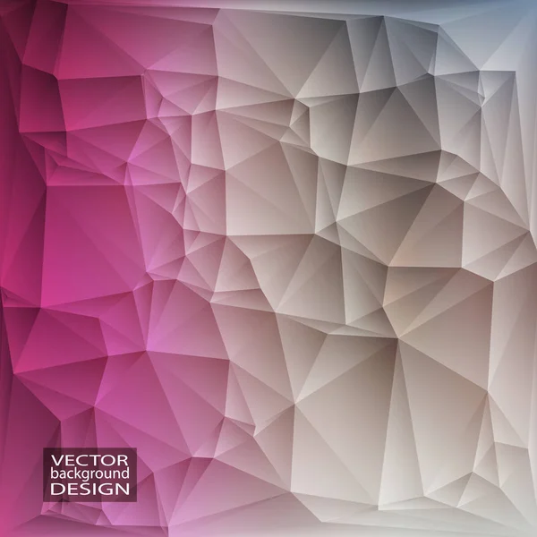 Fond Géométrique Rose Avec Triangles Motif Mosaïque Dégradé Flou Illustration — Image vectorielle