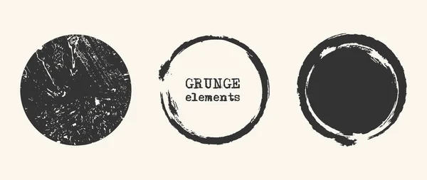 Grunge formes noires — Image vectorielle