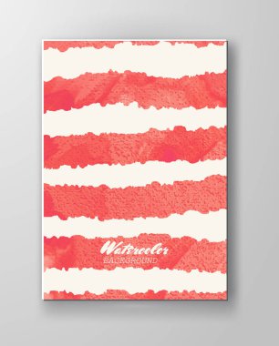 Suluboya arka plan kartı vektör el ile çizilmiş.