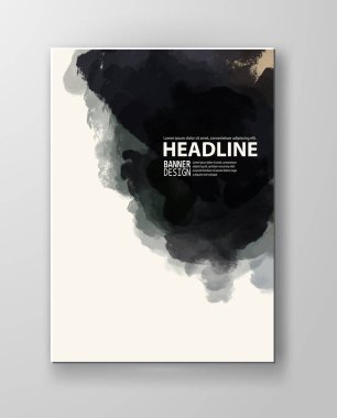 Vektör poster uyarıları sıçraması ve BLOB'ları