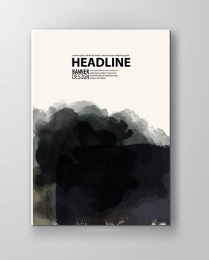 Vektör poster uyarıları sıçraması ve BLOB'ları