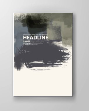 Boyalı grunge öğeleri gösteren resim.