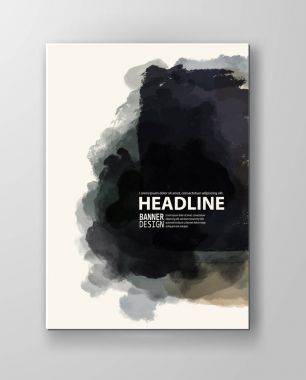 Vektör poster uyarıları sıçraması ve BLOB'ları