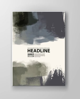 Boyalı grunge öğeleri gösteren resim.