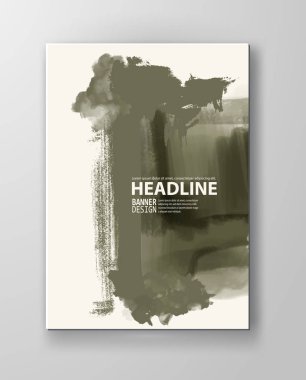 Boyalı grunge öğeleri gösteren resim.