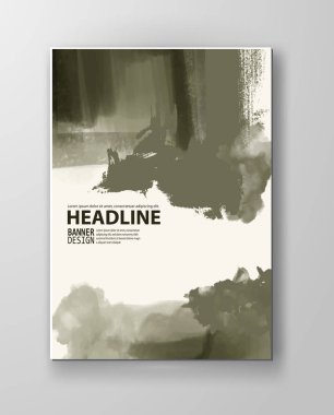 Boyalı grunge öğeleri gösteren resim.