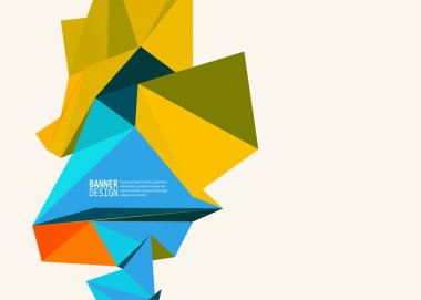 Vektör renk üçgen tasarım şablonları