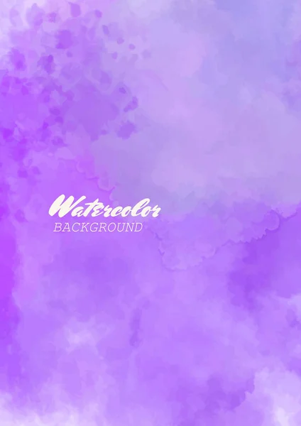 Fond aquarelle violet clair — Image vectorielle