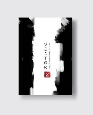 vektör siyah mürekkep fırça darbesi