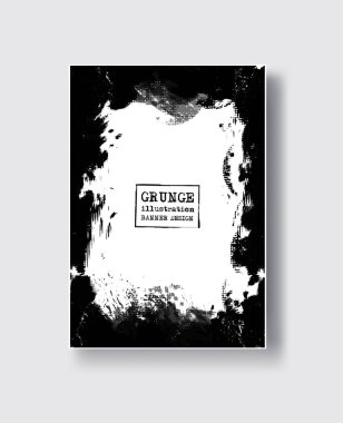 Siyah arka tasarımı. Broşür mürekkep boya