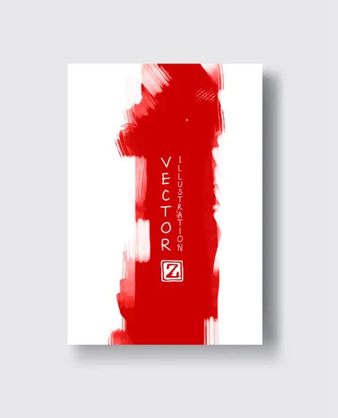 Векторные красные чернила — стоковый вектор