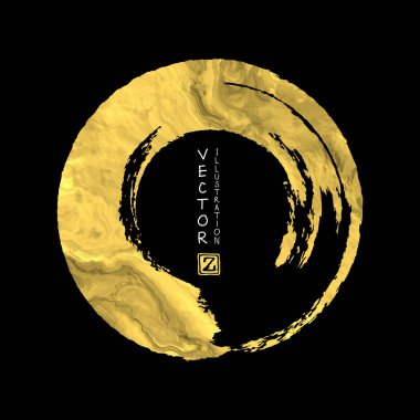 Vektör siyah ve altın tasarım şablonları