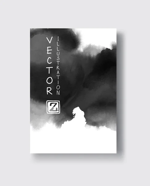 Negro Diseño abstracto . — Vector de stock