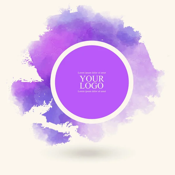 Fond vectoriel aquarelle violet — Image vectorielle
