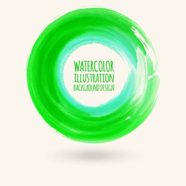 Suluboya daire doku. Mürekkep yuvarlak kontur