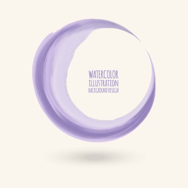 Suluboya daire doku. Tasarım vektör öğeleri.