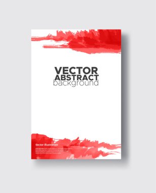 vektör kırmızı mürekkep fırça darbesi