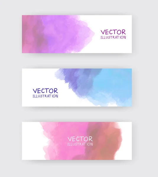Vector banner shapes-collectie geïsoleerd op wit — Stockvector