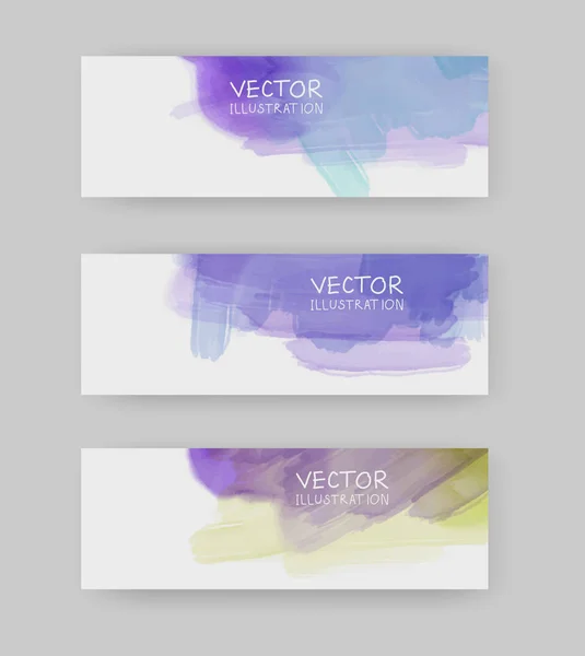 Collection de formes de bannières vectorielles isolées sur blanc — Image vectorielle