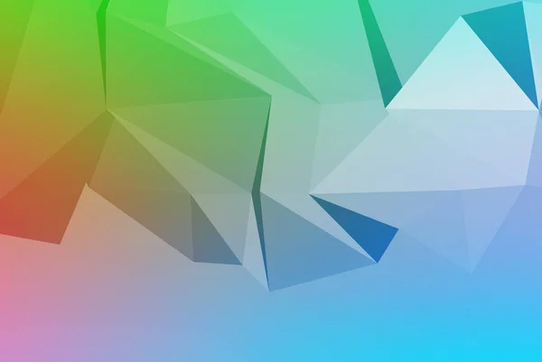 Art vectoriel de formes colorées en cristal 3d facettes . — Image vectorielle