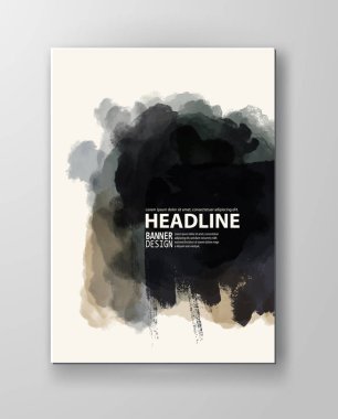 Vektör poster uyarıları sıçraması ve BLOB'ları