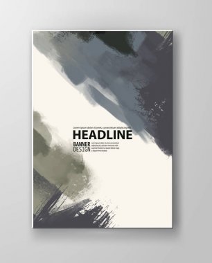 Boyalı grunge öğeleri gösteren resim.