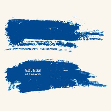 Mavi fırça darbesi ve doku.