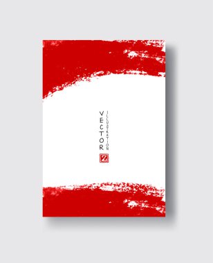 vektör kırmızı mürekkep fırça darbesi