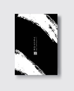 vektör siyah mürekkep fırça darbesi