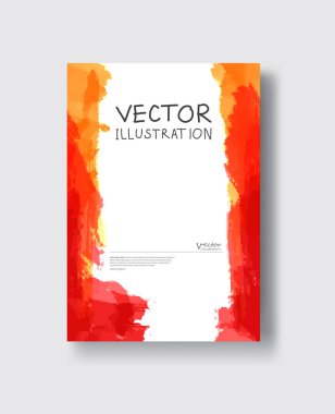 vektör kırmızı mürekkep fırça darbesi