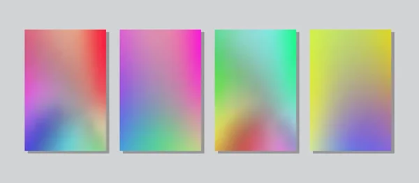 Set de gradiente de pantalla con fondos abstractos modernos . — Vector de stock